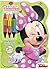Minnie Mouse Bow-Tique: Shaped Fun Book to Color with Crayons