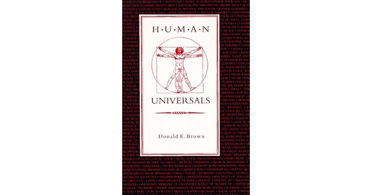Human Universals by Donald E. Brown