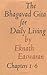 The Bhagavad Gita for Daily Living, Volume 1 by Eknath Easwaran