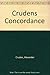 Crudens Concordance