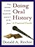 Doing Oral History: A Practical Guide
