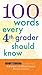 100 Words Every 4th Grader Should Know
