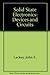 Solid State Electronics: Devices and Circuits