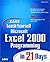 Sams Teach Yourself Excel 2000 Programming in 21 Days by Matthew Harris