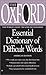 The Oxford Essential Dictionary of Difficult Words
