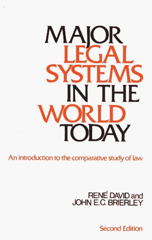 Major Legal Systems in the World Today: An Introduction to the Comparative Study of Law (Paperback)