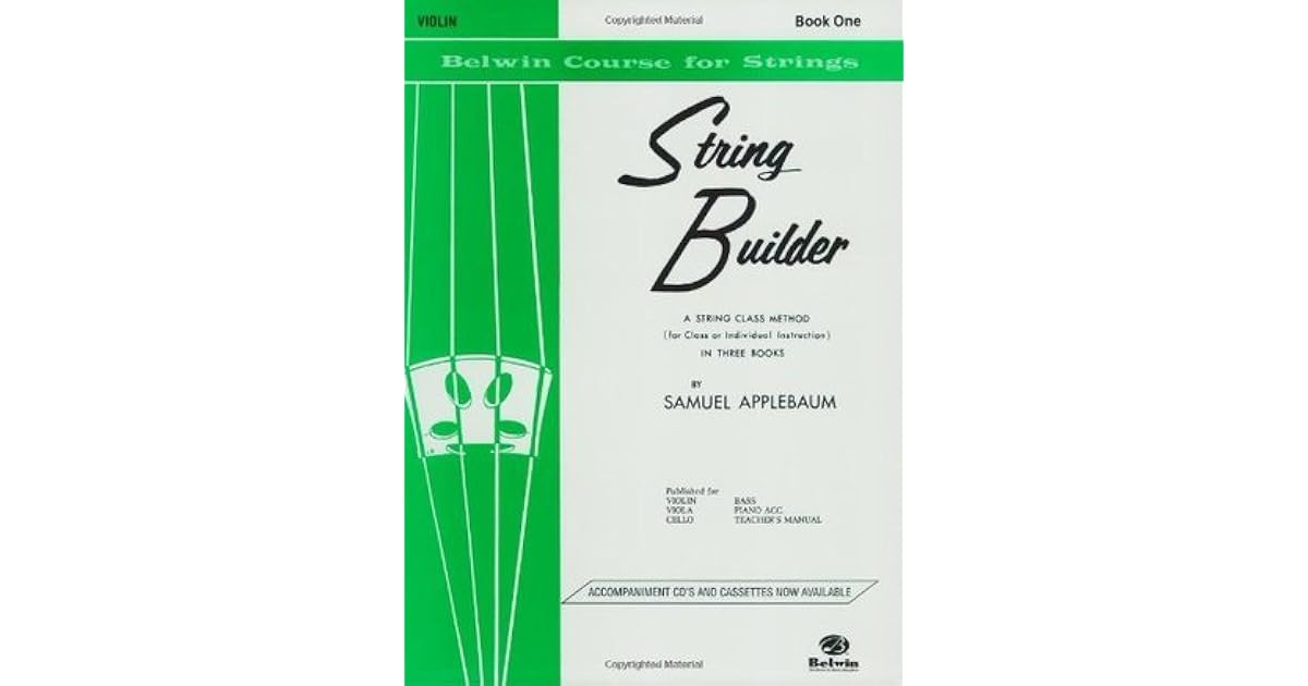 String Builder Violin Book 1 by Samuel Applebaum