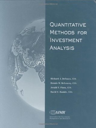 Quantitative Methods for Investment Analysis (Hardcover)
