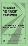 Reliability and Validity Assessment (Quantitative Applications in the Social Sciences)