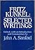 Fritz Kunkel: Selected Writings