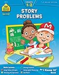 School Zone Word Problems Workbook: 64 Pages, 1st Grade, 2nd Grade, Math, Picture Stories, Graphs, Calendars, Clocks, Ages 6 to 8