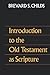 Introduction to the Old Testament as Scripture