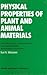 Physical Properties Of Plant A by Nuri N. Mohsenin