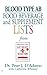Blood Type AB Food, Beverage and Supplement Lists by Peter J. D'Adamo Blood Type AB Food, Beverage and Supplement Lists by Peter J. D'Adamo