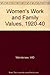 Women's Work and Family Values, 1920-1940