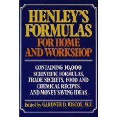 Henley's Formulas for Home & Workshop (Hardcover)