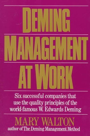 Capa do Livro Deming management at work