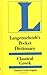Langenscheidt's Pocket Dictionary Classical Greek by Karl Feyerabend