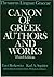 Thesaurus Linguae Graecae: Canon of Greek Authors and Works