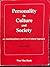 Personality in Culture and Society: An Interdisciplinary and Cross-Cultural Approach