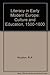 Literacy in Early Modern Europe by R.A. Houston