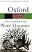 The Oxford Dictionary of Word Histories by Glynnis Chantrell