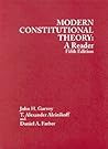 Modern Constitutional Theory: A Reader Modern Constitutional Theory: A Reader