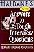 Haldane's Best Answers to Tough Interview Questions