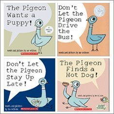 Pigeon Pack (4 Book Set) (The Pigeon Finds a Hot Dog!; Don't Let Pigeon the Stay Up Late!; The Pigeon Wants a Puppy!; Don't Let the Pigeon Drive the Bus!) by Mo Willems (2010-05-03)