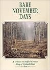 Bare November Days: A Tribute to Ruffed Grouse King of Upland Birds