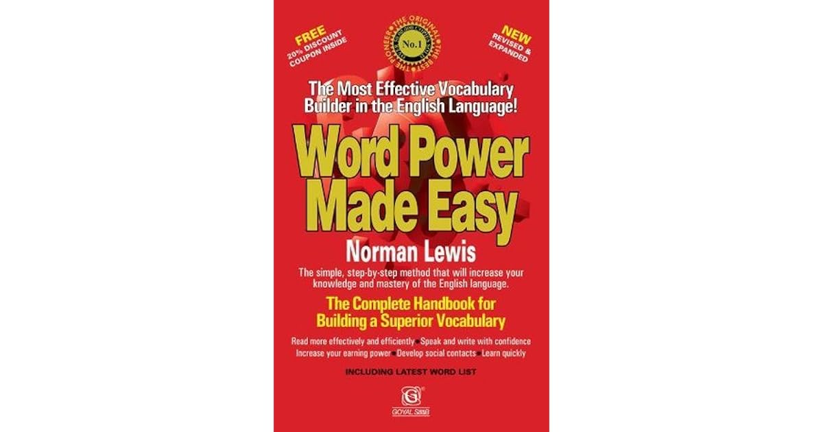Word Power Made Easy By Norman Lewis