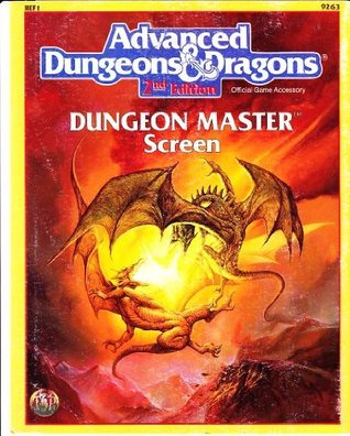 Advanced Dungeons & Dragons: Dungeon Master Screen, Ref 1, No. 9263, 2nd Edition (Official Game Accessory)