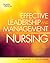 Effective Leadership and Management in Nursing by Eleanor J. Sullivan