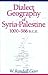 Dialect Geography of Syria-...
