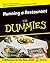 Running a Restaurant For Dummies