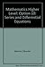 Mathematics Higher Level: Option 10: Series and Differential Equations