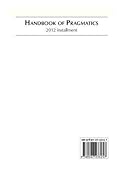 Handbook of Pragmatics: 2012 Installment