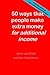 50 ways that people make extra money for additional income by Layne Lancefield