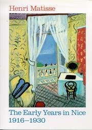 Henri Matisse: The early years in Nice, 1916-1930 by Jack Cowart (1986-05-03)