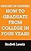 Dreams or Degrees: How to Graduate from College in Four Years