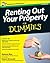 Renting Out Your Property For Dummies, UK Edition