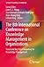 The 8th International Conference on Knowledge Management in Organizations: Social and Big Data Computing for Knowledge Management (Springer Proceedings in Complexity)