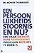 Een persoonlijkheidsstoornis en nu ?