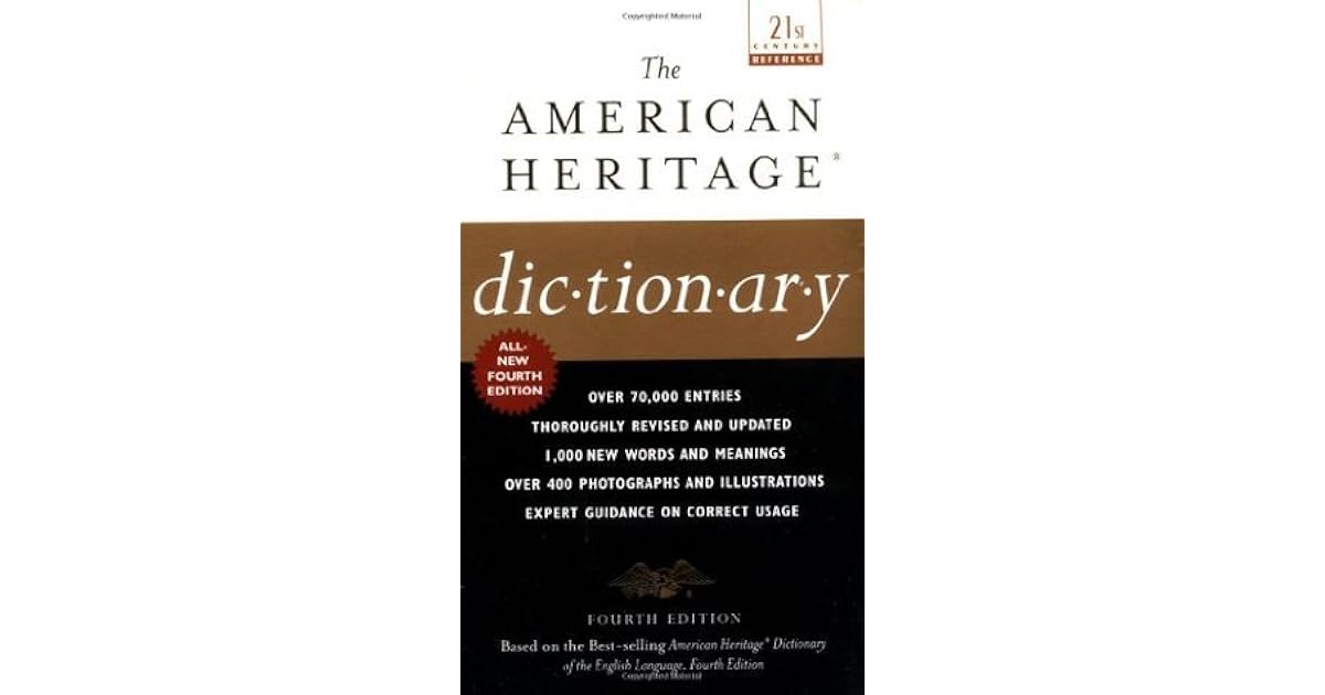 AMERICAN HERITAGE DICTIONARY PDF visual data 3