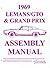 1969 PONTIAC FACTORY ASSEMBLY INSTRUCTION MANUAL GTO, Grand Prix, Tempest, LeMans 69