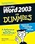 Word 2003 For Dummies