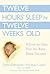 Twelve Hours' Sleep by Twelve Weeks Old