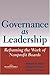 Governance as Leadership: R...