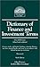 Dictionary of Finance and Investment Terms by John Downes Dictionary of Finance and Investment Terms by John Downes