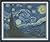 Starry Night Counted Cross Stitch Pattern